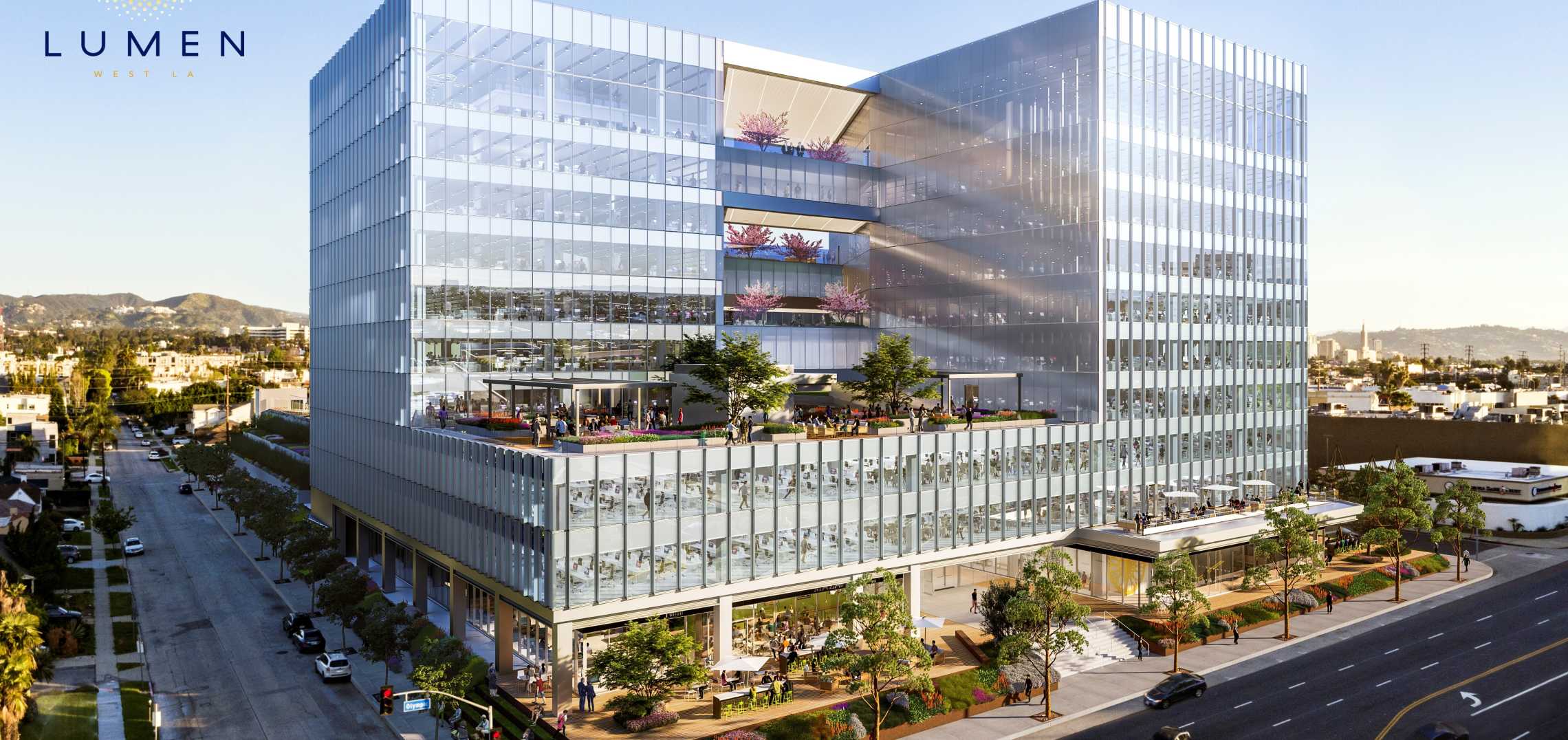 Work wraps up for Lumen office complex on Olympic Urbanize LA